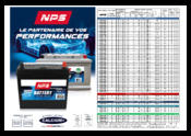Documentation Réf.NPS U540L37B - Batterie voiture