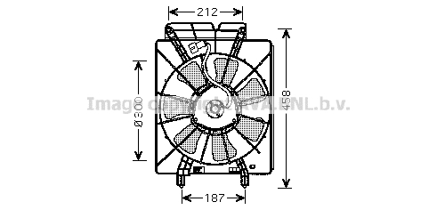 Ventilateur, refroidissement du moteur AVA QUALITY COOLING HD7533